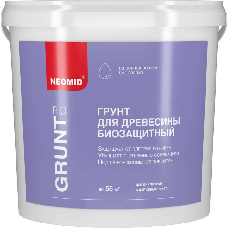 Универсальный деревозащитный акриловый грунт Neomid Bio Grunt 5 л