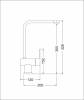 Смеситель для кухни EMAR Steel ЕС - 3014S Сатин фото 2