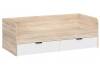 Кровать Woodville Стокгольм КРД03-90 579695 дуб сонома/line софт пломбир 90x200