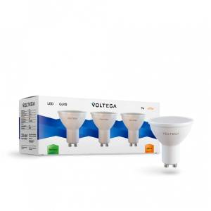 Лампа светодиодная Voltega Simple GU10 7W 2800K матовая VG2-S2GU10warm7W-set 7172