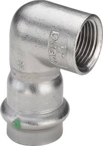 Угольник Viega 90 с внутренней резьбой 28 мм х Rp 1 , Sanpress Inox, модель 2314.2