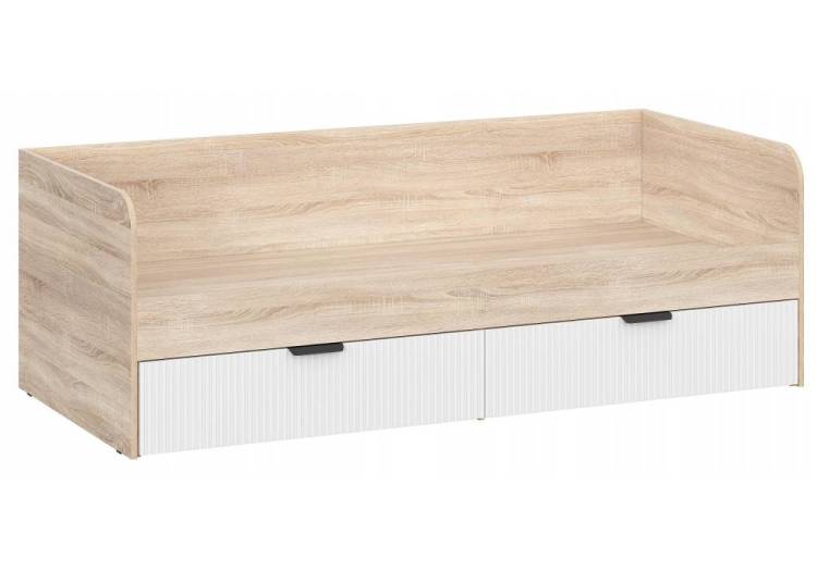 Кровать Woodville Стокгольм КРД03-90 579695 дуб сонома/line софт пломбир 90x200