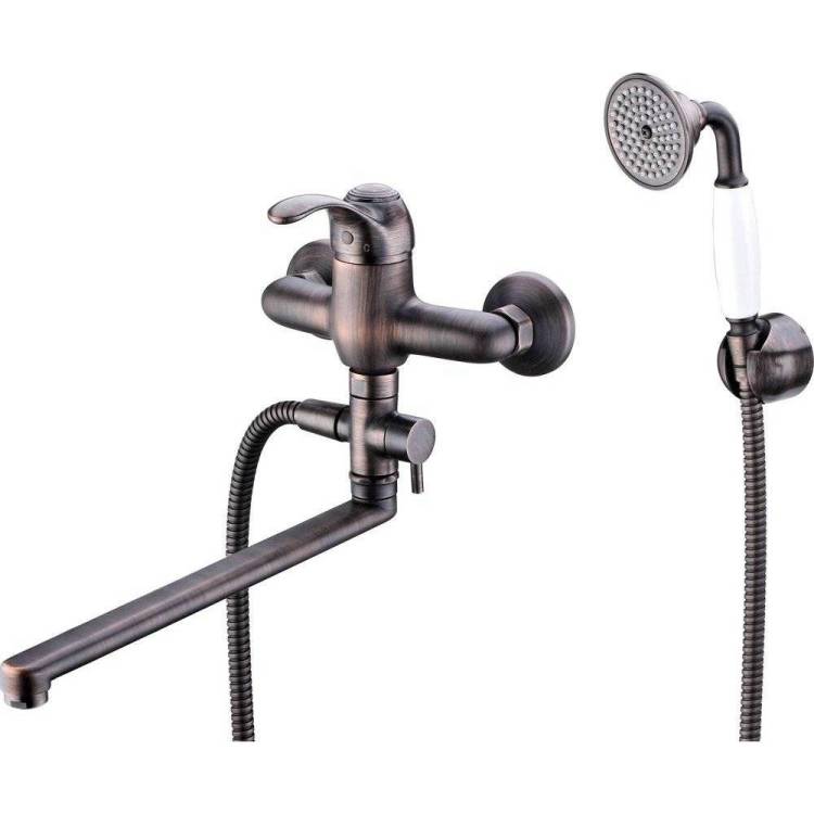 Смеситель универсальный Wasserkraft Isar 1302L темная бронза