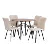 Стул Tetchair Bari 24645 молочный, черный фото 10