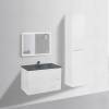 Тумба под раковину Vincea Mia VMC-2MC800GW 800 подвесная, 2 выкатных ящика soft close, G.White фото 4