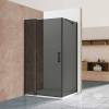 Душевой уголок Vincea Extra VSR-1E101190CGB профиль черный, стекло тонированное, 110x90x200