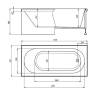 Акриловая ванна Alex Baitler Baikal 150x70, белая фото 4