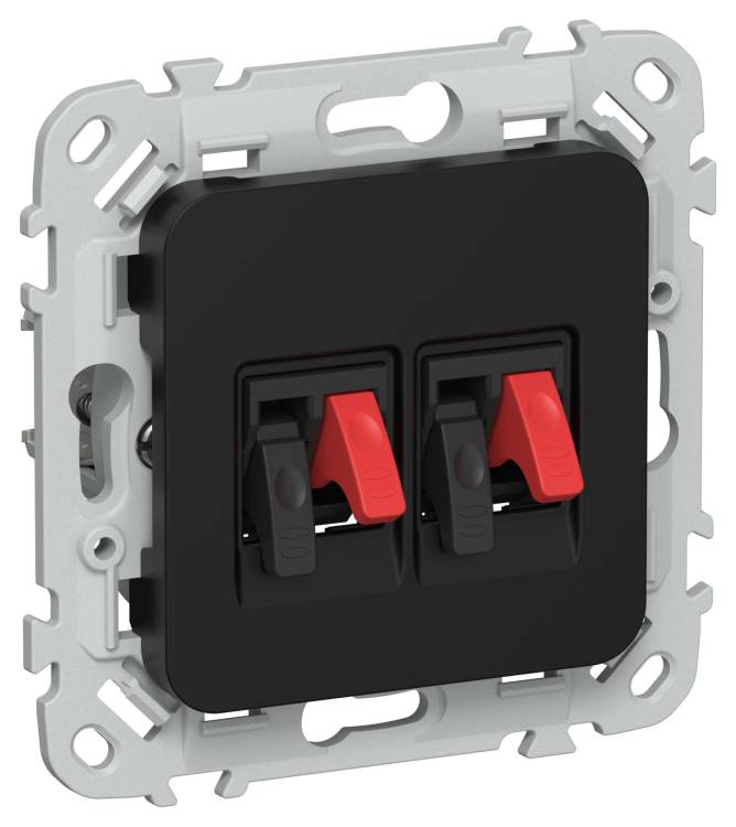 Акустическая розетка IEK Flite FI-S20-K02 черный