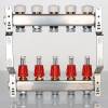 Блок коллекторный VALTEC с расход. 1х6 вых Евроконус 3/4 фото 5