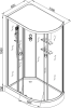 Душевая кабина AvaCan EM1512LN без крыши, 120x80x210 фото 13