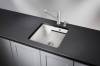Мойка кухонная Granula Kitchen Space 4501U+0010 со смесителем, арктик