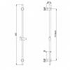 Душевая штанга Paini 50PZ129TTRI черный матовый фото 3
