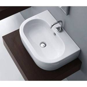 Раковина Kerasan Flo 314201*1 накладная, белый