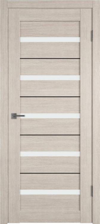 Межкомнатная дверь Владимирская Фабрика Дверей Atum Al 7 Cappuccino стекло White Cloud BM 800x2000