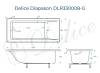 Ванна из искусственного камня Delice Diapason DLR330008-G 180x70, белая глянцевая, без ножек фото 10