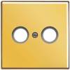 Накладка TV-FM розетки Jung LS 990 блеск золота GO2990TV