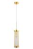 Подвесной светильник Crystal Lux Tadeo Sp1 D100 Gold/Transparente фото 2