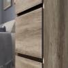 Шкаф-пенал БТС МЕБЕЛЬ Энигма ПН-03 00-00164036 дуб каньон, венге фото 5