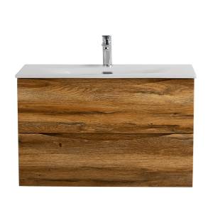Тумба с раковиной BelBagno MARINO-CER-MINI-800-2C-SO-RR-P подвесная, Rovere Rustico, 51.6x81x40