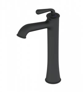 Смеситель для раковины Wonzon & Woghand WW-88239008-MB высокий, черный матовый