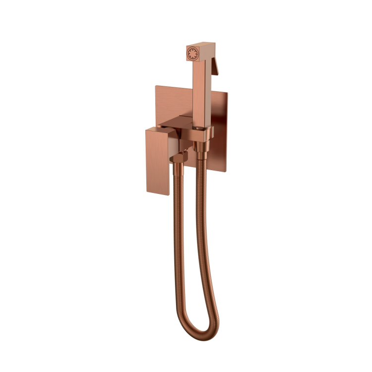 Гигиенический душ Boheme Qubic 477-CB Copper Brushed