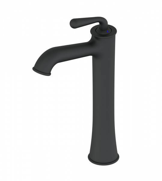 Смеситель для раковины Wonzon & Woghand WW-88239008-MB высокий, черный матовый