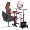Стол Bradex Home Shuttle FR 0690 многофункциональный, темное дерево, черный фото 10
