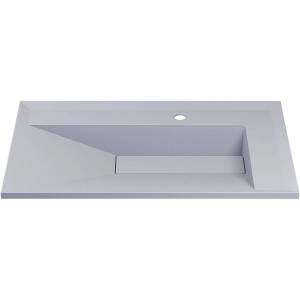 Раковина Uperwood Lotus Quartz 29192030 80 см, жасмин, белая матовая