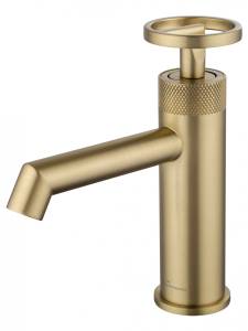 Смеситель для раковины Wonzon & Woghand WW-H1065-BG брашированное золото