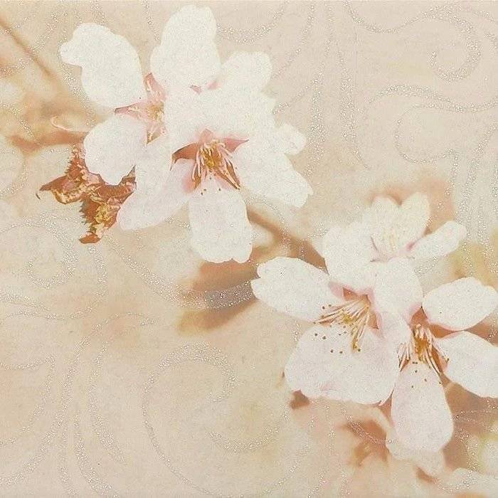 Декор Шахтинская плитка Сакура 010301001872 Коричневый 01 40x25