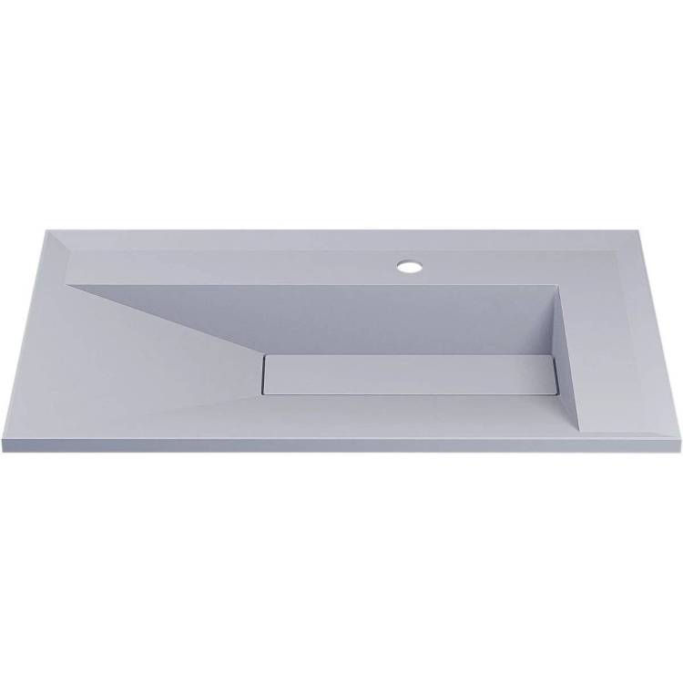 Раковина Uperwood Lotus Quartz 29192030 80 см, жасмин, белая матовая