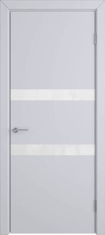 Межкомнатная дверь Владимирская Фабрика Дверей Niuta Cotton стекло White Gloss 700x2000