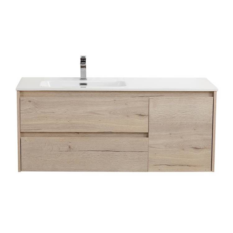 Тумба под раковину BelBagno KRAFT-1200-2C-1A-SO-RGB-L Rovere Galifax Bianco, 120x50x46