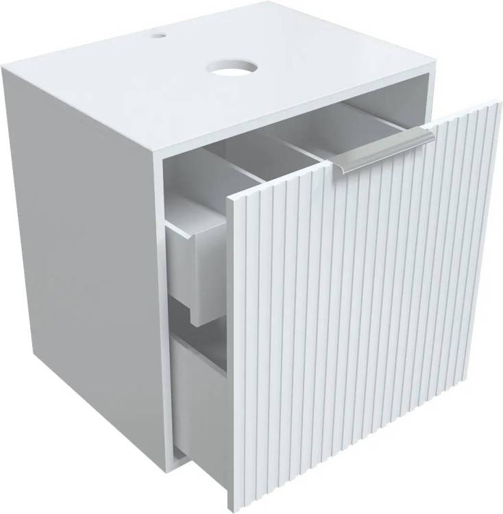 Тумба под раковину 1MarKa Estel Ц0000005451 белая, 60x45x60