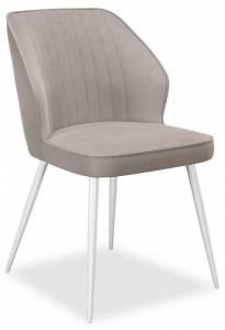 Стул Дик DikLine 222M 00-00063424 B03 BEIGE, ножки белые