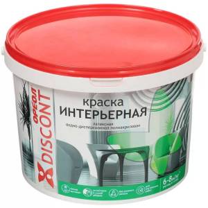 Краска для стен и потолков полиакриловая Ореол Дисконт матовая белая 1.5 кг