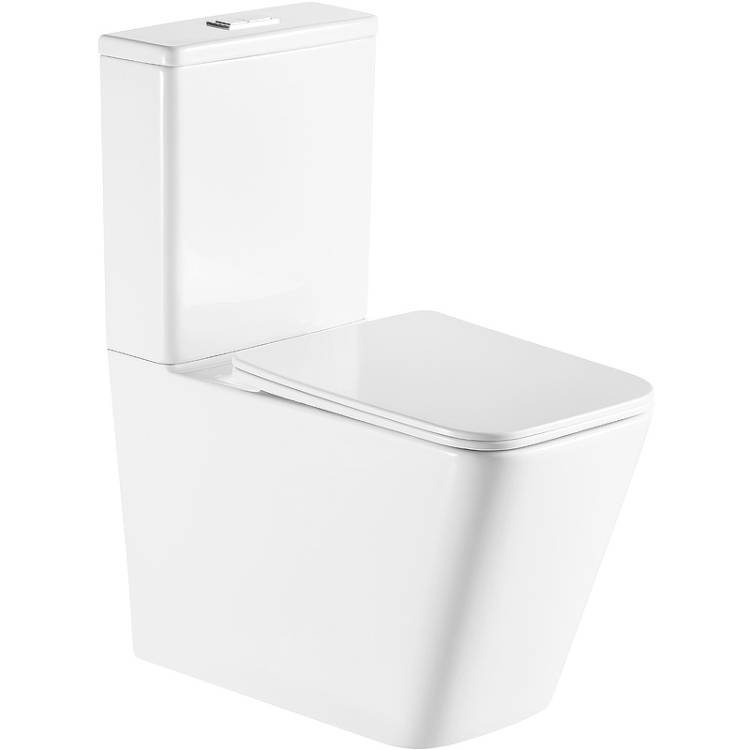 Унитаз-компакт Weltwasser WW SK Gelbach 011 ST GL-WT безободковый, с микролифтом