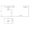 Раковина TOTO TR L4716RE#XW 600x380x137 без отверстия под смеситель, с переливом, белый фото 2