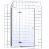 Душевая дверь в нишу Cezares Variante B 1 120/130 C Cr фото 4