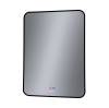 Зеркало Grossman Elegans-норма Black 1760802 600x800x45 мм, LED с сенсорным выключателем и подогревом