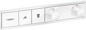 Термостатический смеситель Hansgrohe RainSelect 15380700 для ванны, белый матовый