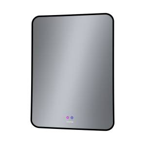 Зеркало Grossman Elegans-норма Black 1760802 600x800x45 мм, LED с сенсорным выключателем и подогревом