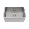 Мойка кухонная Paulmark Lassan 54 Uni LA54-BS Брашированная Сталь, 54x44 фото 2