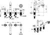 Смеситель на борт ванны Boheme Royal Cristal 391 фото 2