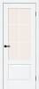 Межкомнатная дверь Bravo Прима-13.0.1 полотно White Silkwood, стекло Magic Fog 900x2000