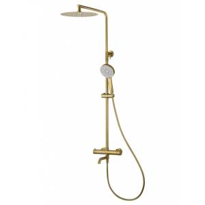 Душевая стойка Wonzon & Woghand WW-88739903-BG золотая, с термостатом