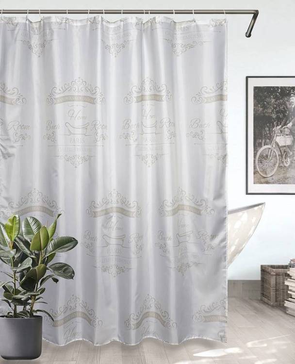 Шторка для ванной Bath Plus Charme Orange Paris ch22104-2 180x180 бежевая