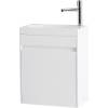 Тумба с раковиной BelBagno Pietra Mini 46 L bianco lucido фото 3