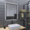 Зеркало Grossman Pragma-норма Black 1860802 600x800x45 мм, LED с сенсорным выключателем и подогревом фото 3