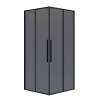 Душевой уголок Niagara Nova NG-2824-34BLACK профиль черный матовый, стекло тонированное, 100x100x195